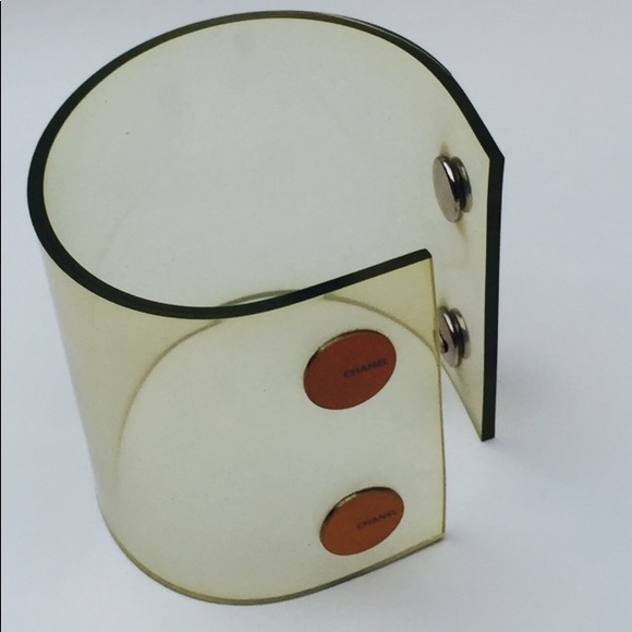 Authentic Chanel Vinyl Bracelet Clear - Picture 3 of 8